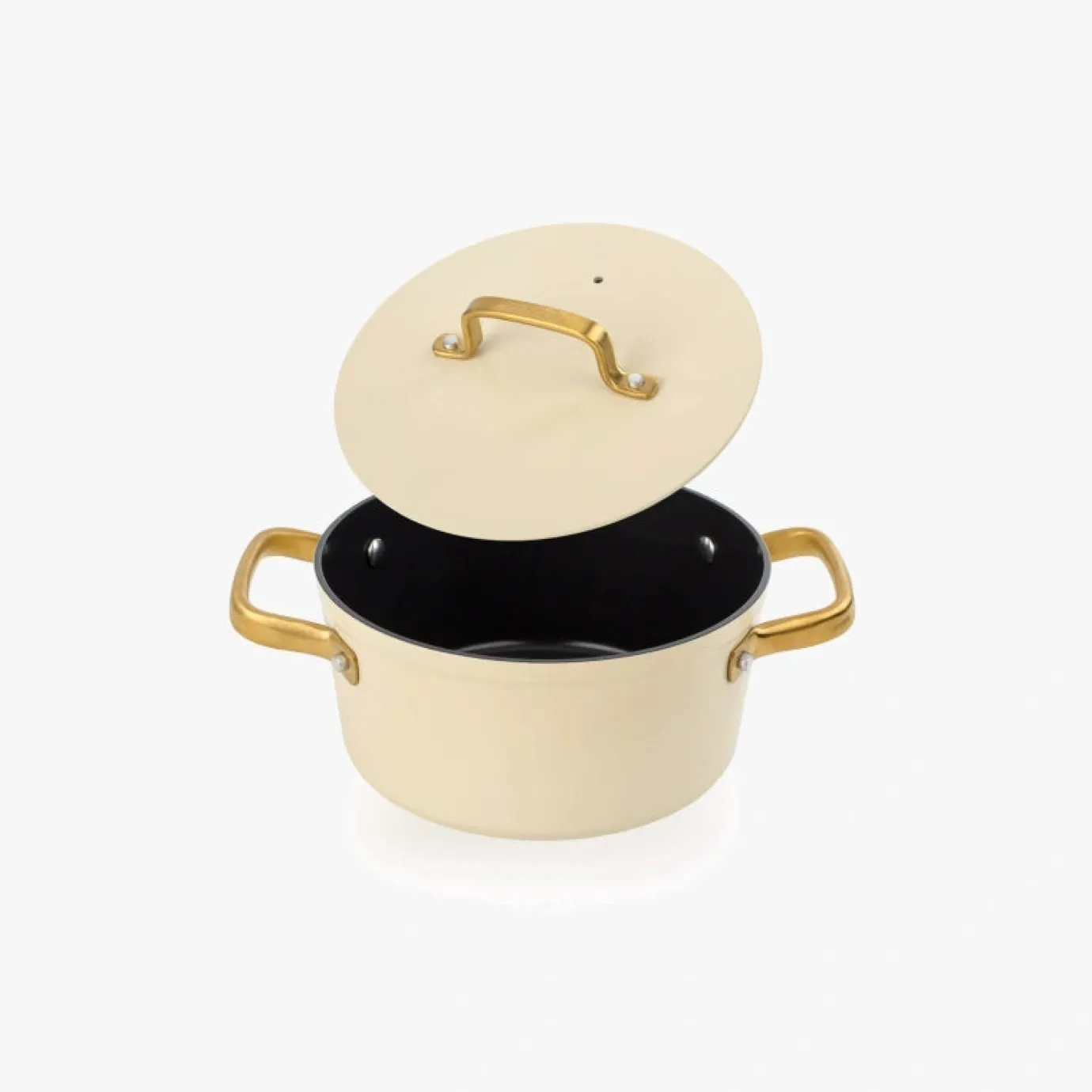 ARCOS Cacerolas|Cacerola Antiadherente Cerámico Serie Samoa Iconic Beige 20 Cm