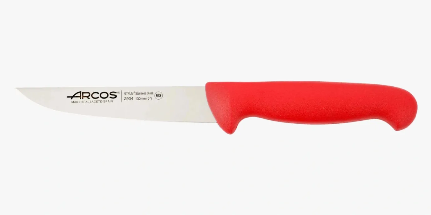 ARCOS Verduras|Cuchillo Cocina color rojo Serie 2900 130 mm
