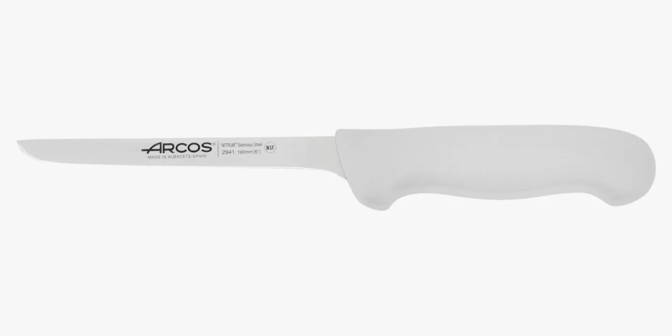 ARCOS Cuchillos Para Carne|Deshuesadores|Cuchillo Deshuesador color blanco Serie 2900 160 mm