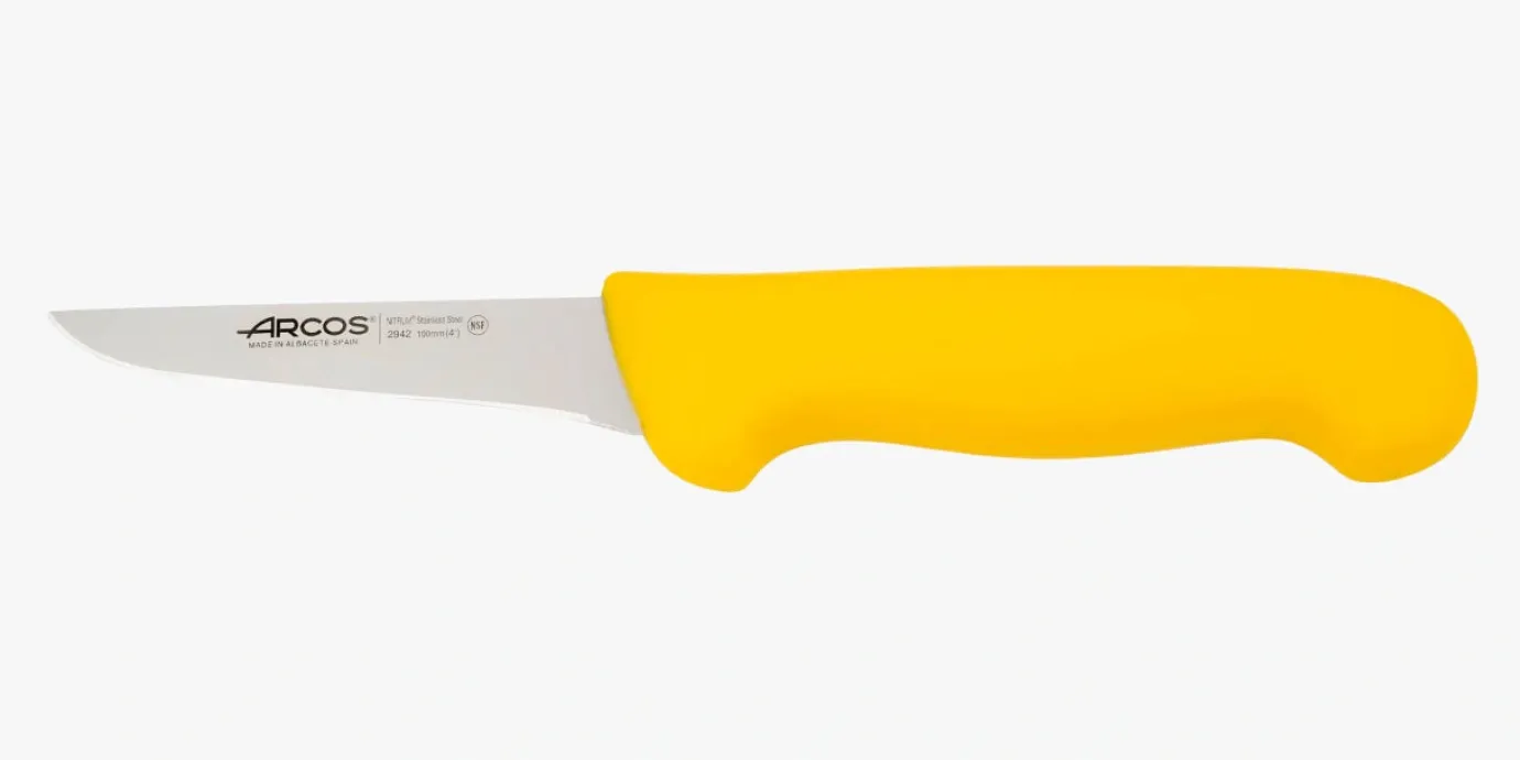 ARCOS Cuchillos Para Carne|Deshuesadores|Cuchillo Deshuesador color amarillo Serie 2900 100 mm