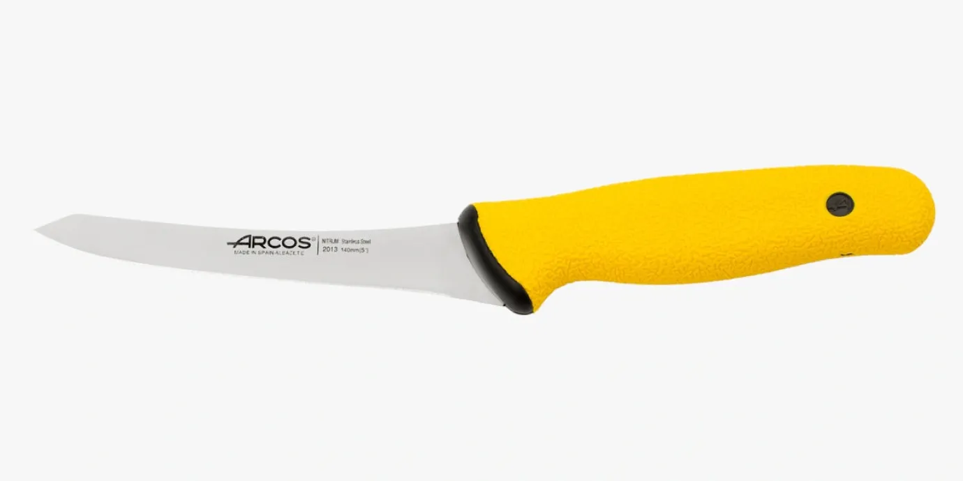 ARCOS Deshuesadores|Cuchillo Deshuesador Semi Rígido Serie Dúo Pro 140 mm Punta Biselada
