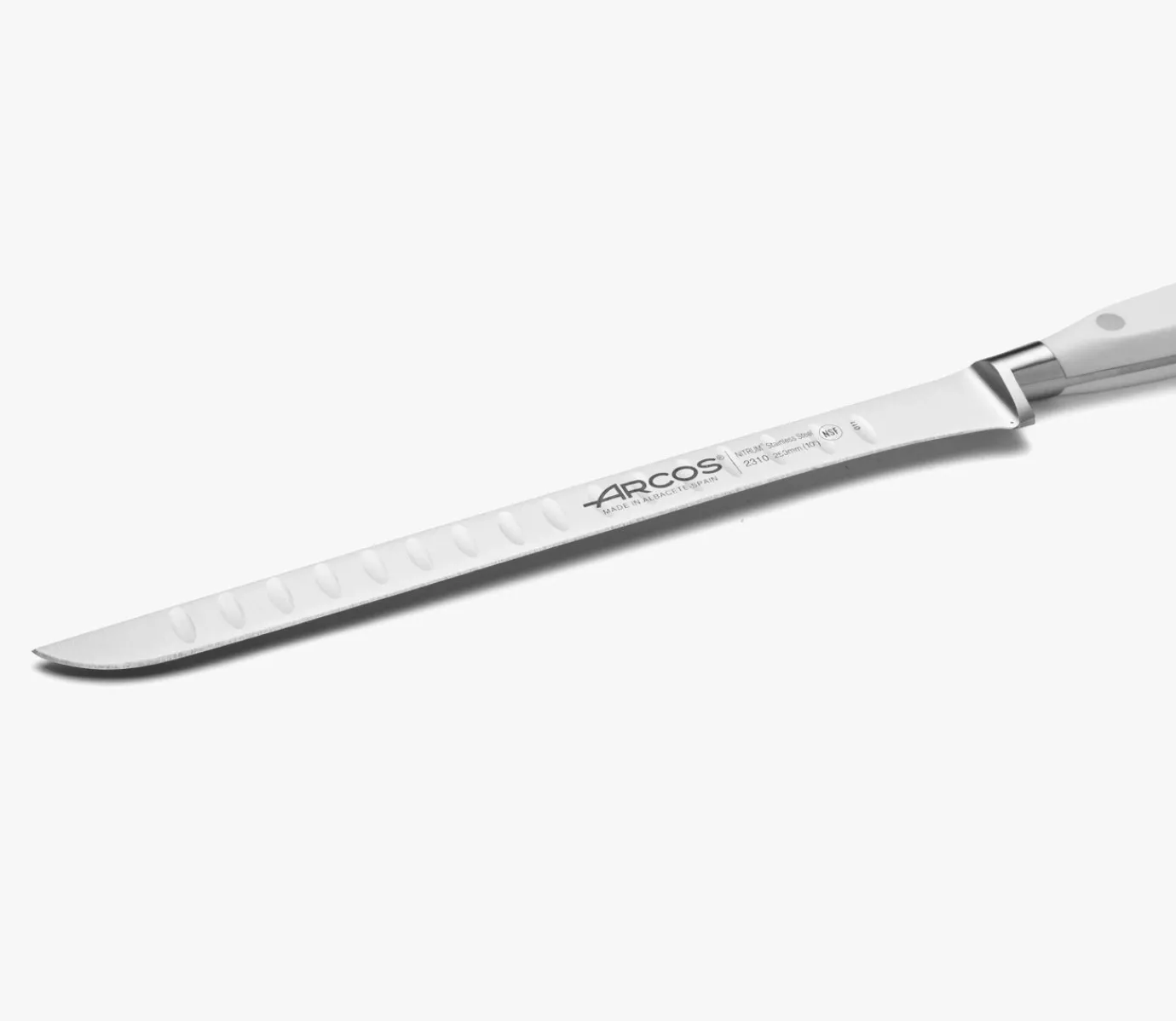 ARCOS Cuchillos Para Carne|Jamoneros|Cuchillo Jamonero Serie Riviera Blanc 250 mm