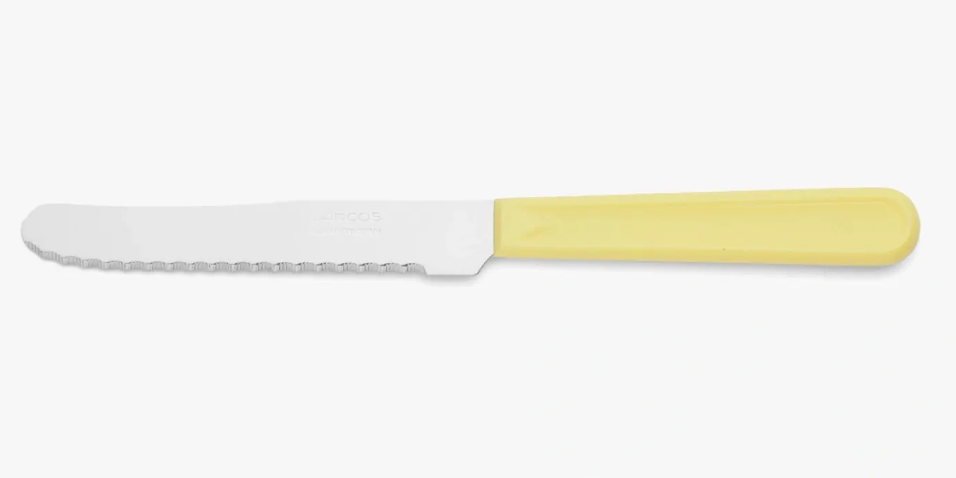 ARCOS Cuchillos Para Mesa|Cuchillo Mesa Amarillo Polipropileno 210 mm