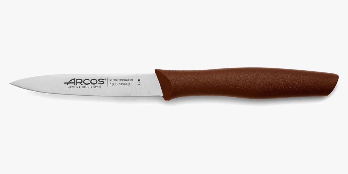 ARCOS Mondadores|Cuchillo Mondador Color Marrón Serie Nova 100 mm