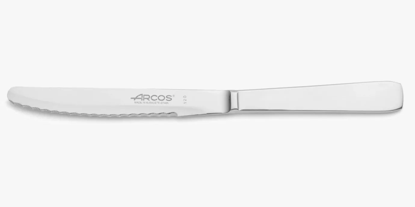 ARCOS Cuchillos Para Mesa|Cuchillo Postre Monoblock Filo Con Sierra