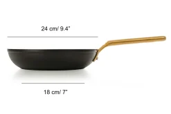ARCOS Sets De Sartenes Y Cacerolas|Packs Exclusivos Online|Set 3 piezas Serie Samoa Iconic Negra+ espátula ranurada y pinzas