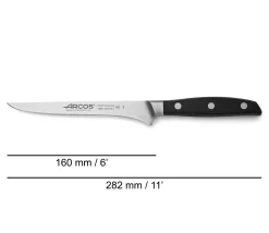 ARCOS Cuchillos Para Carne|Set Jamonero Serie Manhattan, tabla y pinzas jamón