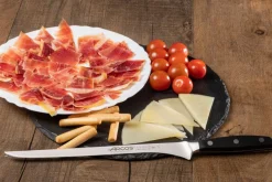 ARCOS Cuchillos Para Carne|Set Jamonero Serie Manhattan, tabla y pinzas jamón