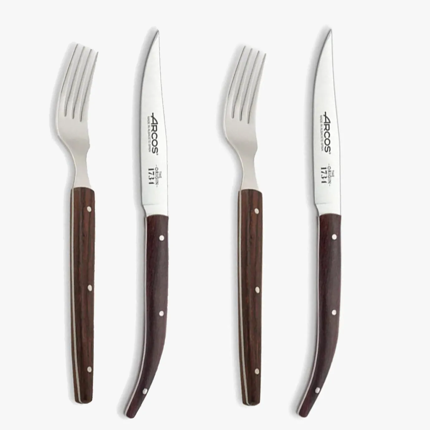 ARCOS Packs Exclusivos Online|Set Origin Madera de Palisandro 2x Tenedores y 2x Cuchillos